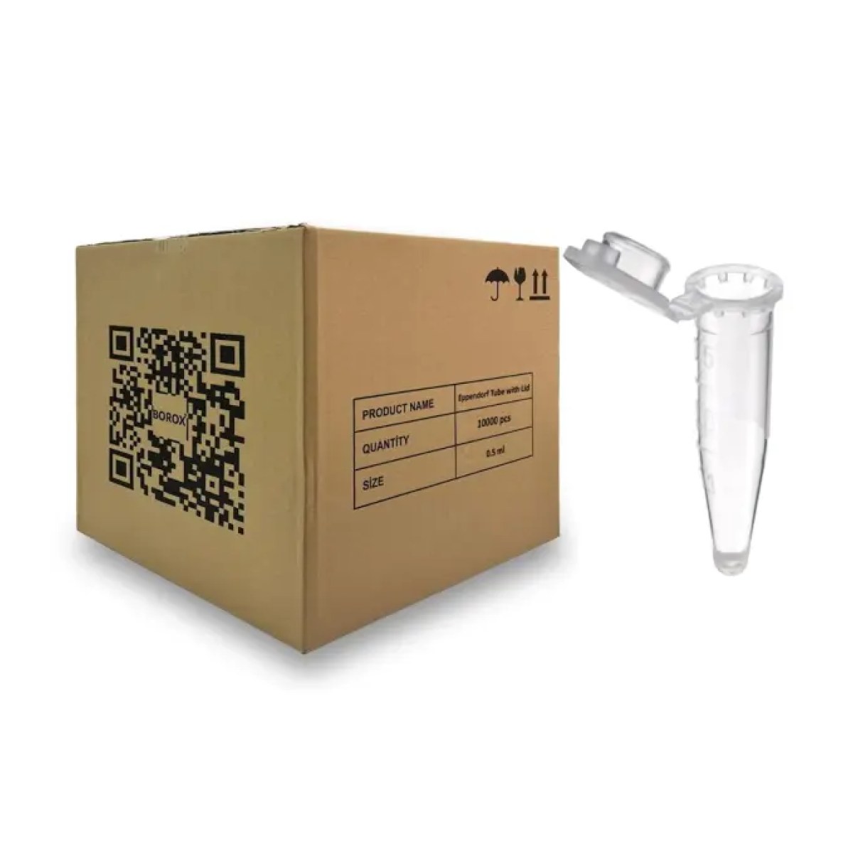Eppendorf Tüpü 0.5 ml - Mikrosantrifüj Ependorf Tüpü 10000 pcs Toptan - Özel TaYellowm Kapaklı