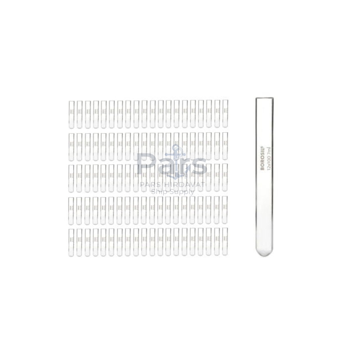 Borosil Cam Deney Tüpü 12x100 mm - Test Tüpü - 100 pcs Toptan