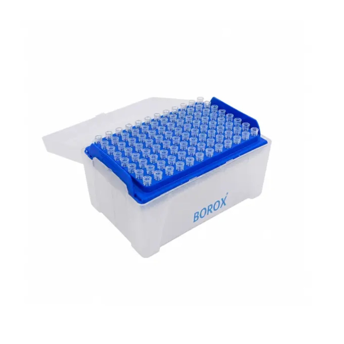 Borox Filtreli Pipet Ucu Steril 10 µl - Uzun Şeffaf - 96Adet-Paket