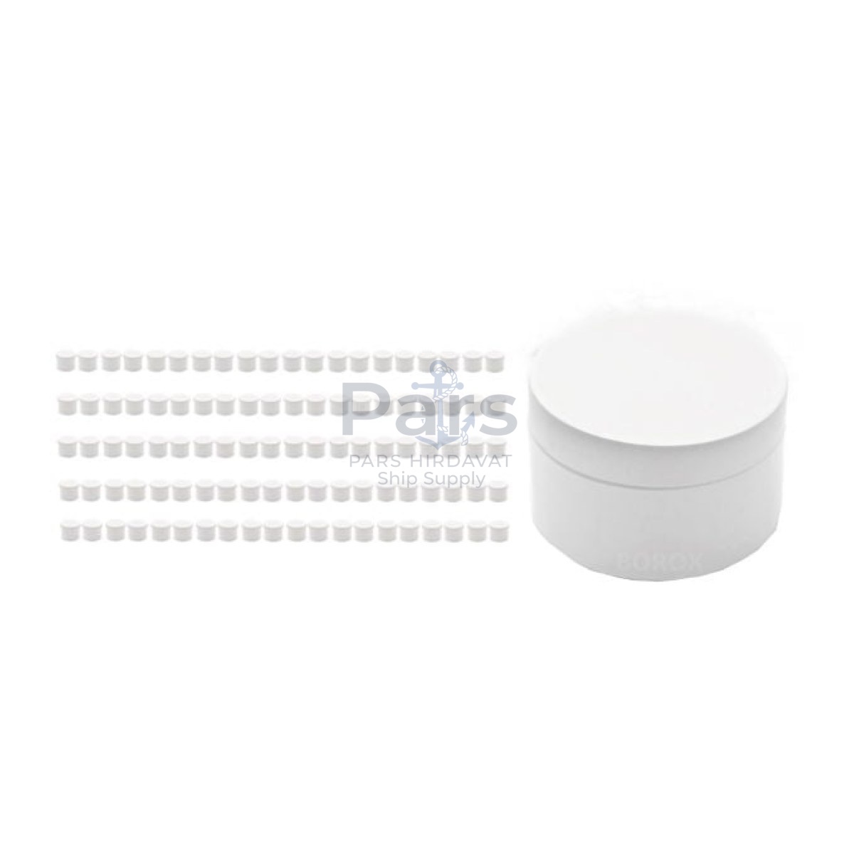 White Numune Kabı 300ml - Plastik Kapaklı Kutu 300 cc - 100 pcs Toptan