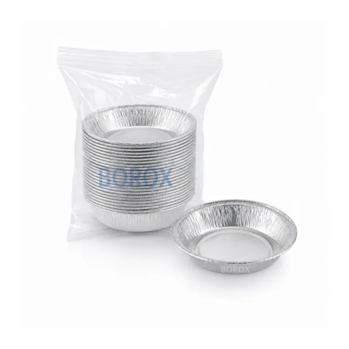 Borox Alüminyum Tartım Kabı - 100x16mm Tartım Kapları 50Adet