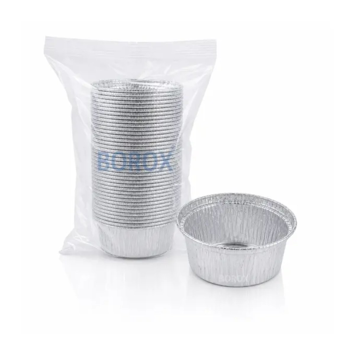 Borox Alüminyum Tartım Kabı - 86x33mm Tartım Kapları 50pcs