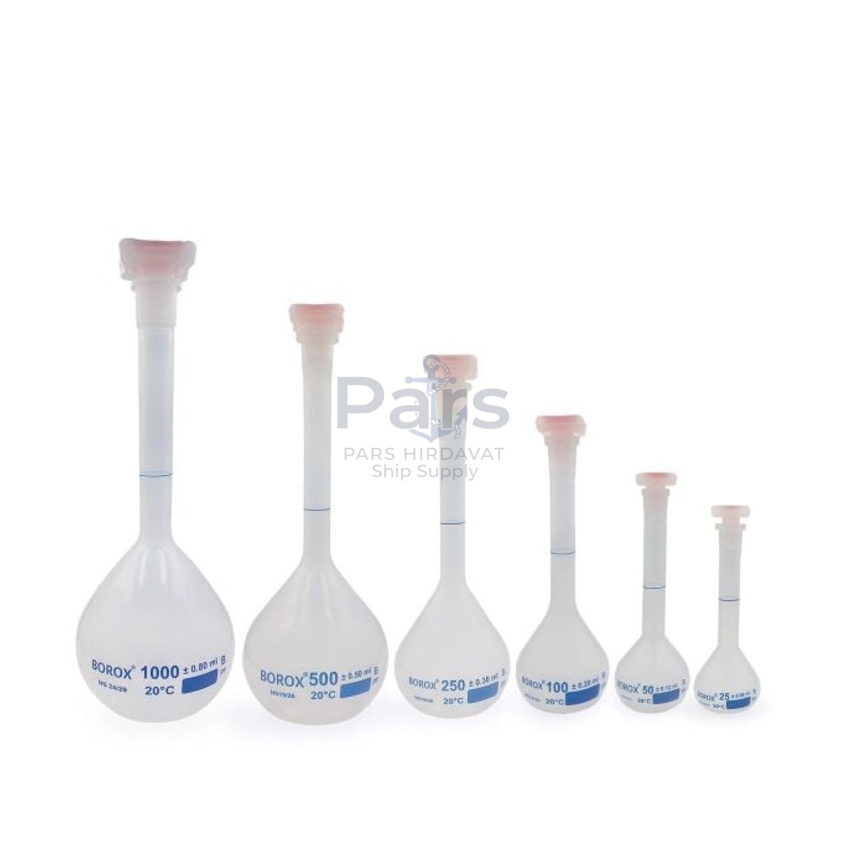 Borox Plastik Balon Joje - Plastik Kapaklı - Volumetrik Flask - 6 Farklı Hacim