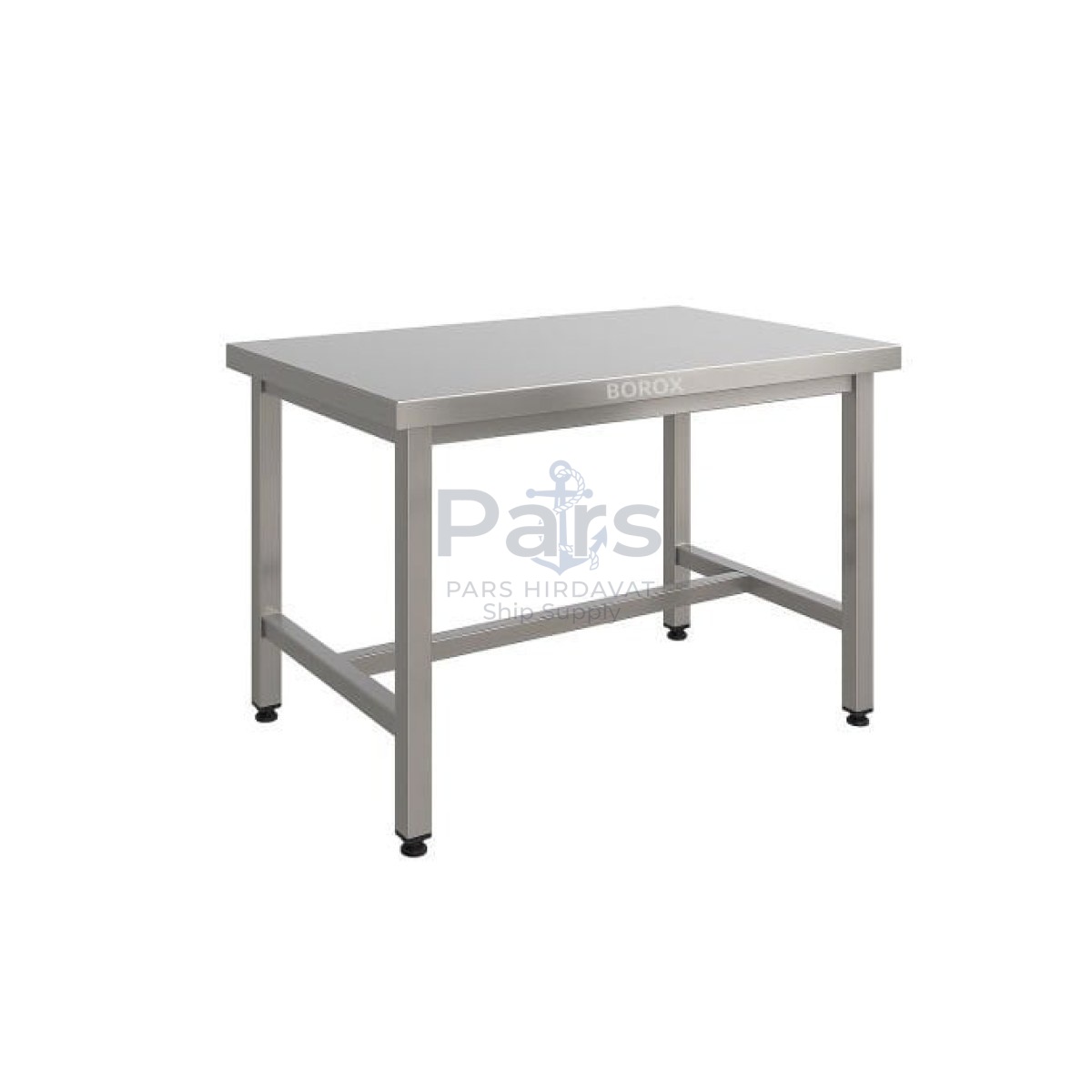 Borox Stainless Steel Laboratuvar Masası 130x80x85cm - Deney Masası - Çalışma Tezgahı