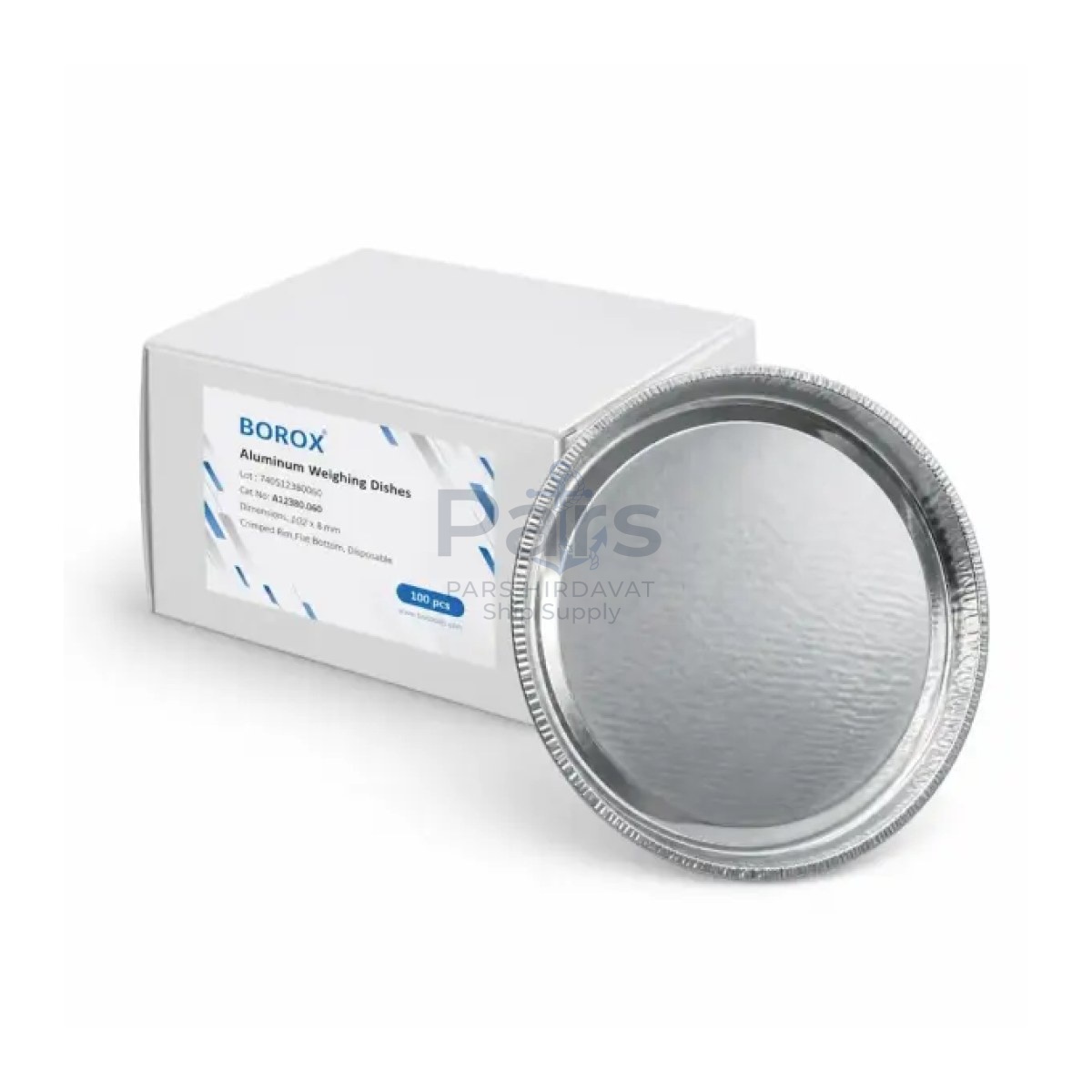 Borox Alüminyum Tartım Kabı - 102x8mm Tartım Kapları 100 pcs