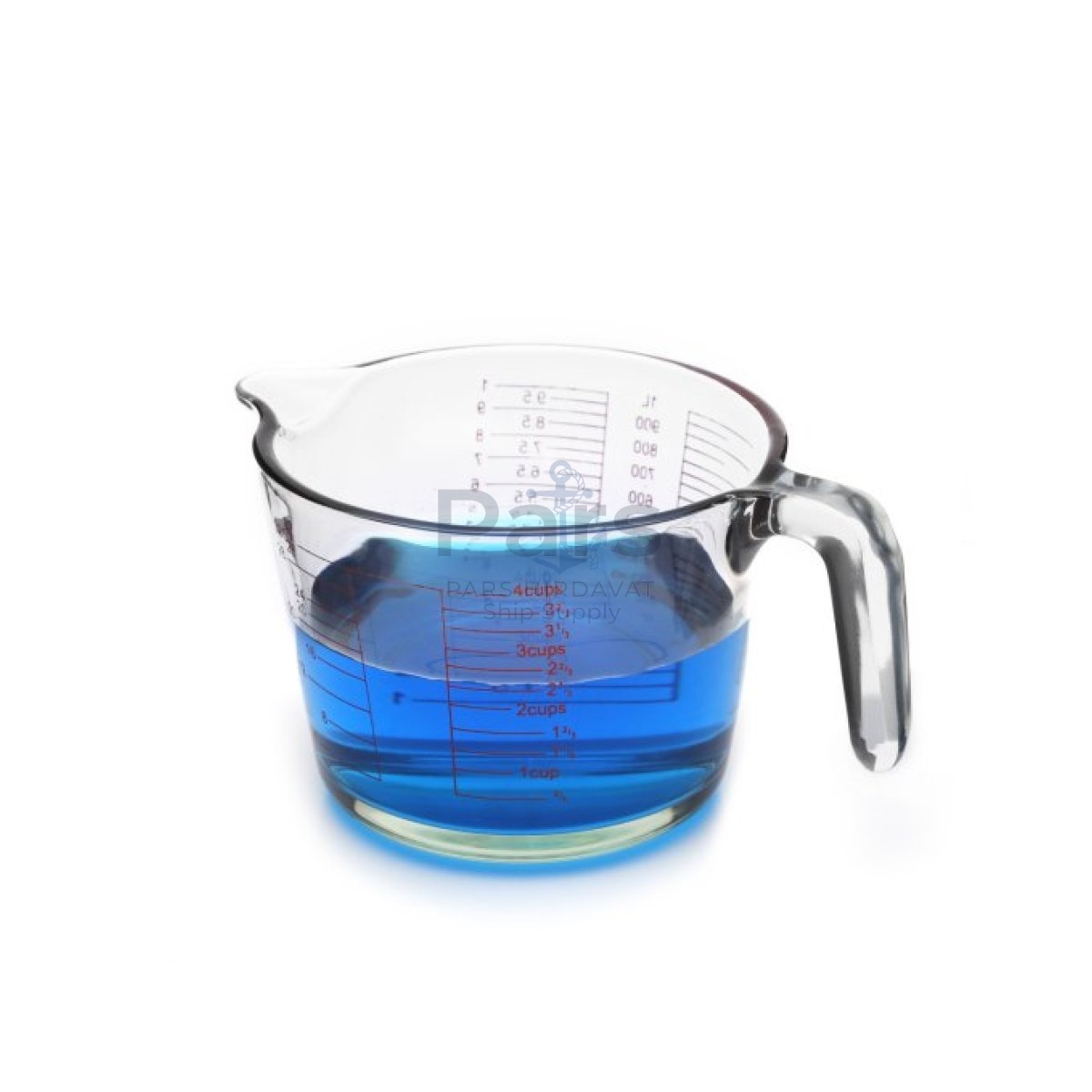 Borox Kulplu Cam Beher 1000ml - Ölçü Kabı Beaker with Handle