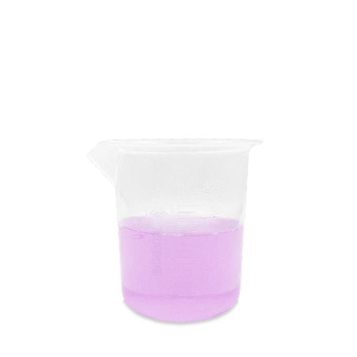 Borox Plastik Beher 100 ml - Kabartma Dereceli - Plastic Beaker Autoclavable
