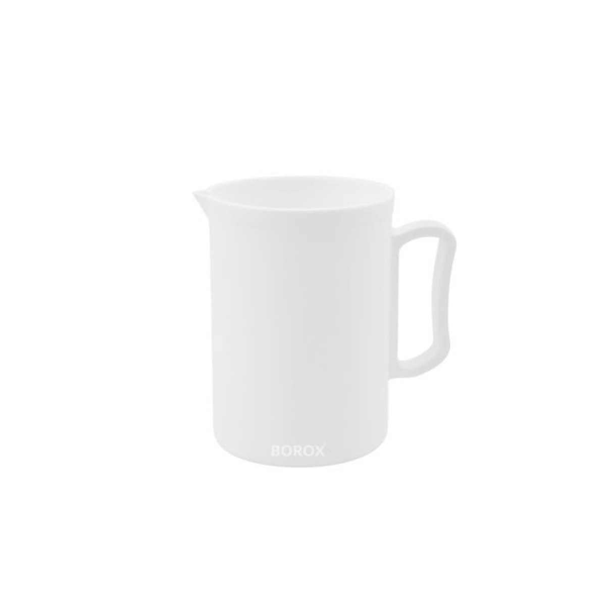 Borox Kulplu Teflon Beher 500ml - PTFE Isıya Dayanıklı Beher