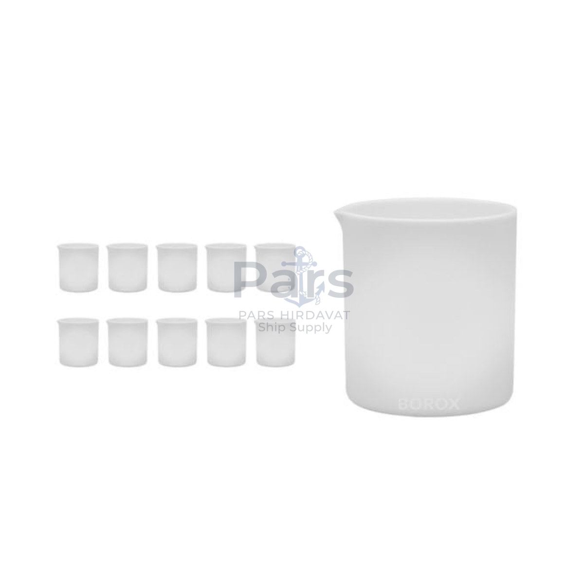 Teflon Beher 100 ml - PTFE Isıya Dayanıklı Beaker - 10 pcs