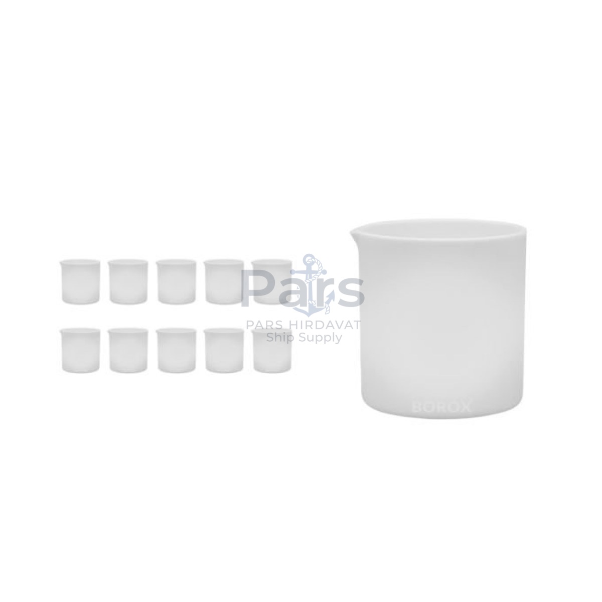 Teflon Beher 50ml - PTFE Isıya Dayanıklı Beaker - 10 pcs