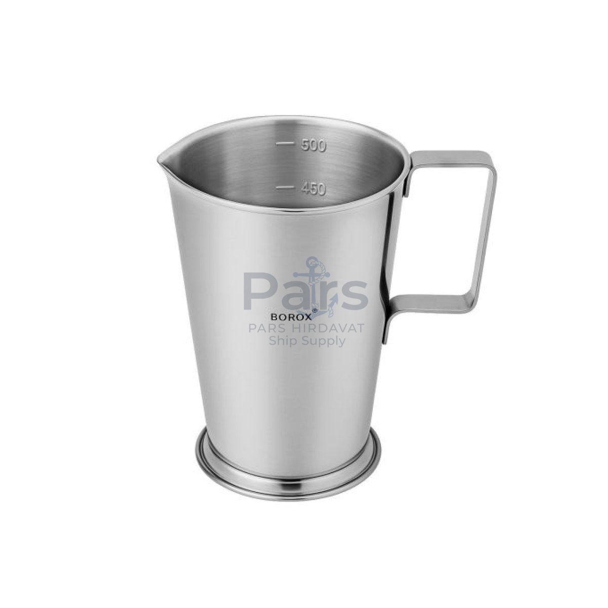 Borox Kulplu Standlı Stainless Steel Beher 500ml - Ölçü Kabı