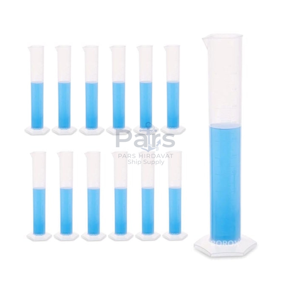 Borox Plastik Mezür 1000ml - Uzun form Kabartma Skala 12 pcs Toptan