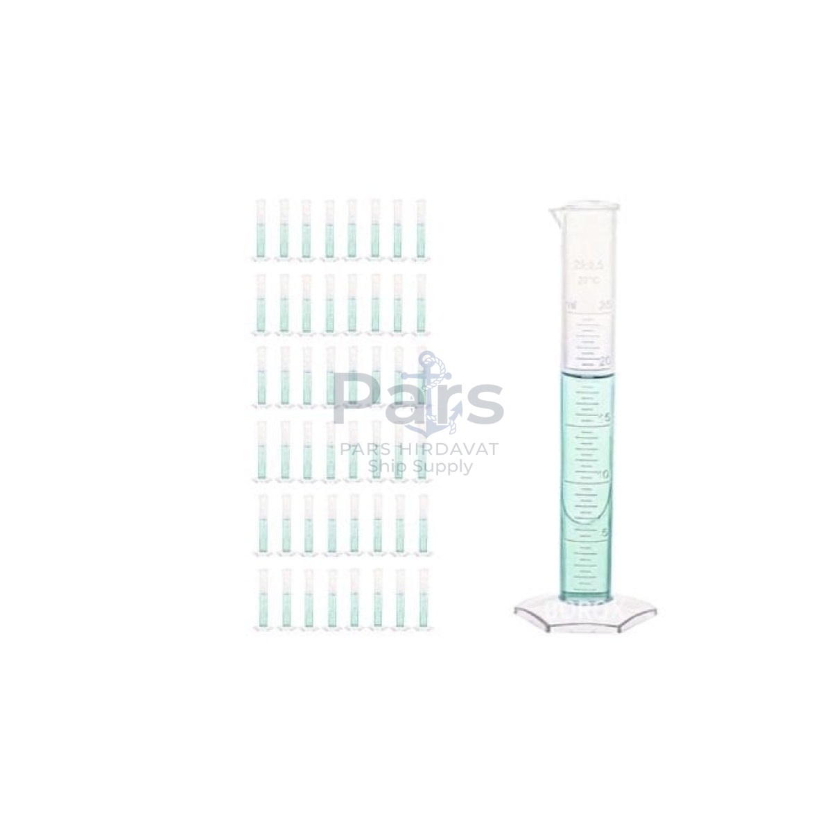 Borox Plastik Mezür 25 ml - Uzun form Kabartma Skala 48 pcs Toptan