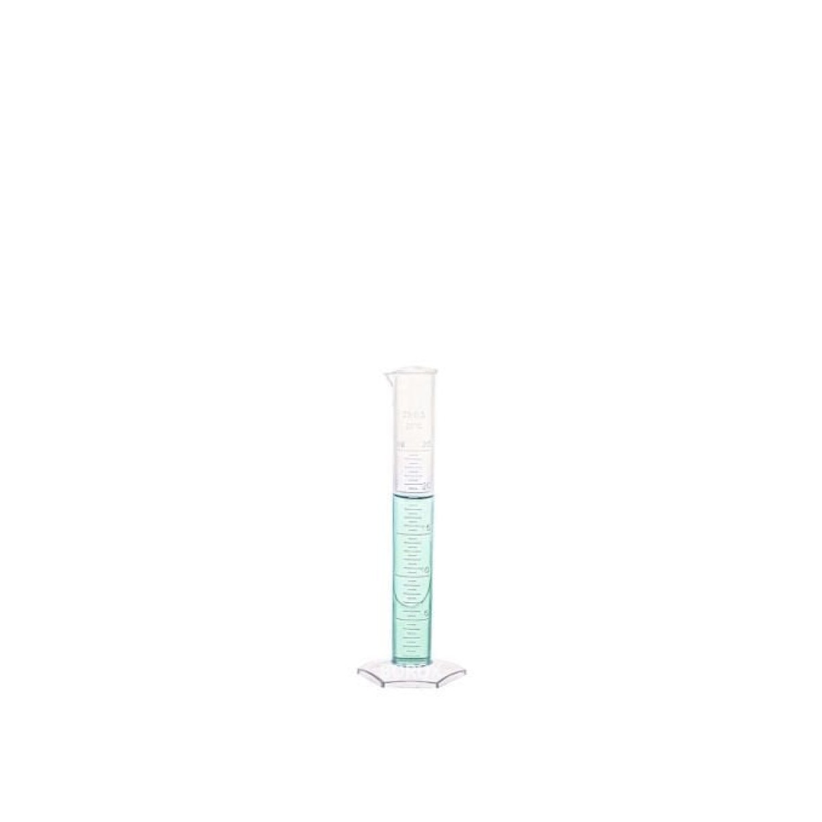 Borox Plastik Mezür 25 ml - Uzun form Kabartma Skala