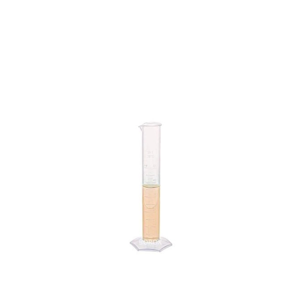 Borox Plastik Mezür 50 ml - Uzun form Kabartma Skala