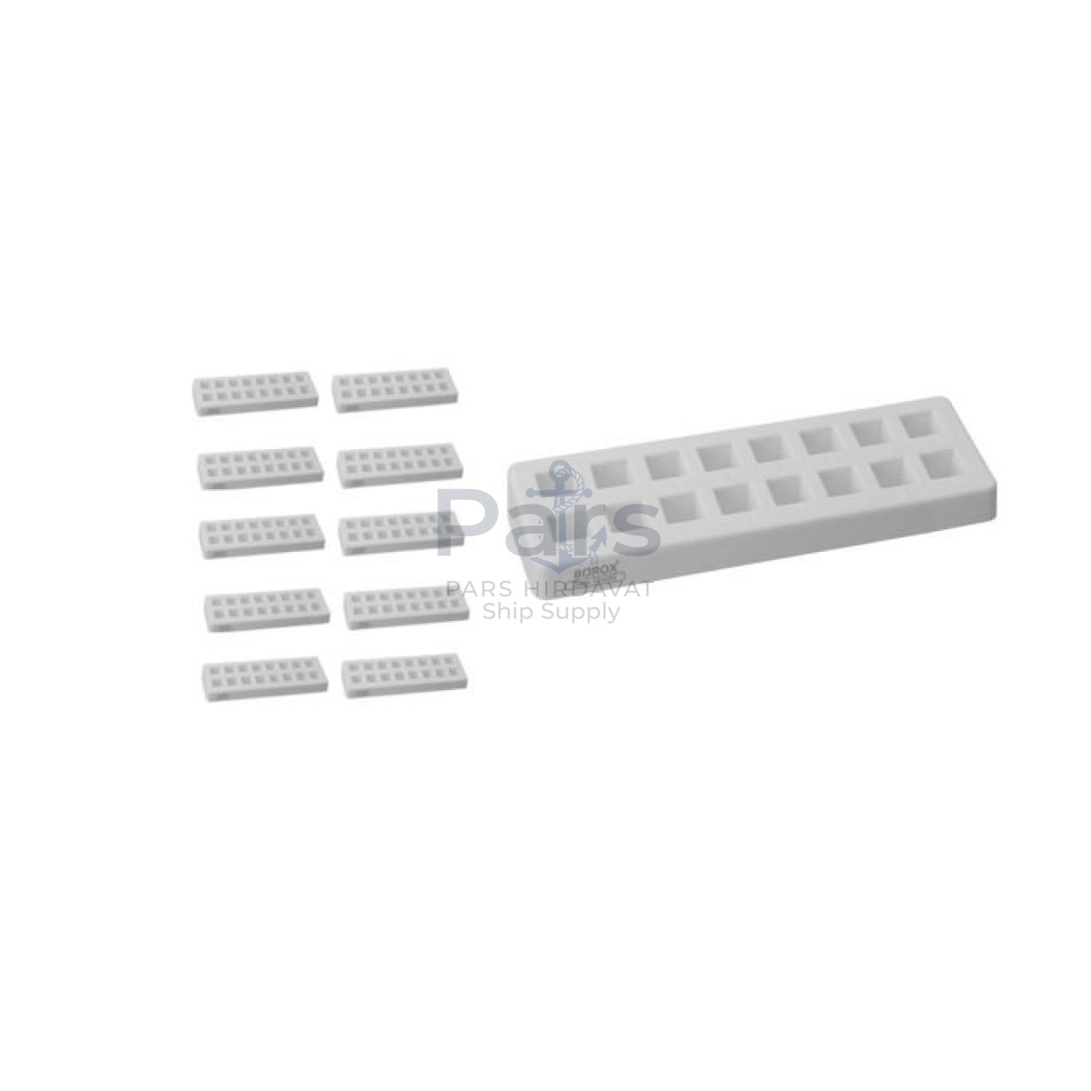 Borox Küvet Standı - Cuvette Rack - Spektrofotometre Küvet Standı - Küvet Stant - 10 pcs Toptan