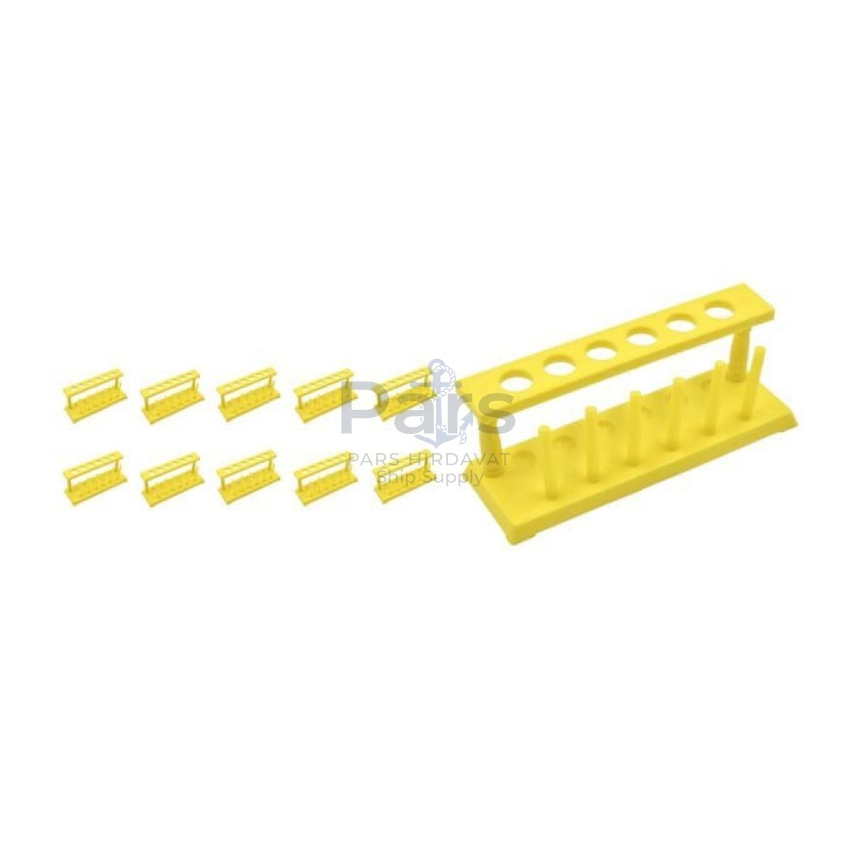 Borox Deney Tüpü Standı 22 mm - PP Tüplük 6 Kurutma Mandallı - 10 pcs Toptan