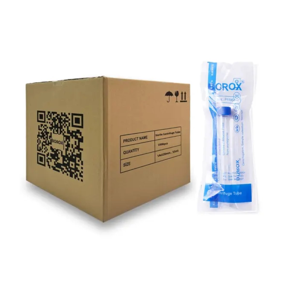 Falkon Tüpü 15 ml Steril - Dibi Konik Santrifüj Tüpü 1000 pcs - Toptan