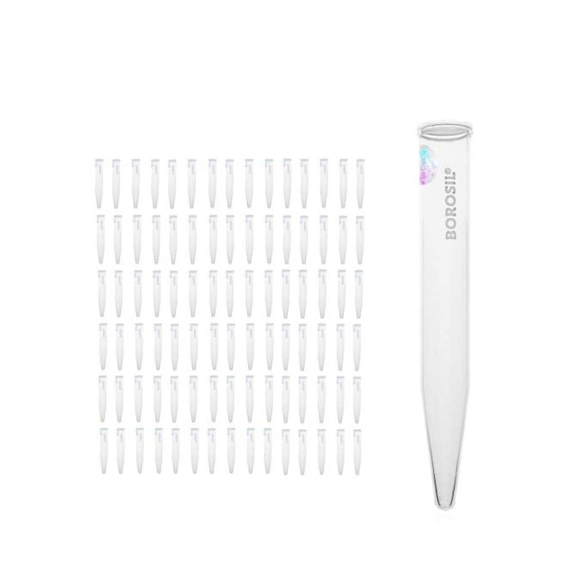 Borosil Cam Santrifüj Test Tüpü 17x120mm Dibi Konik 15ml - 100 pcs