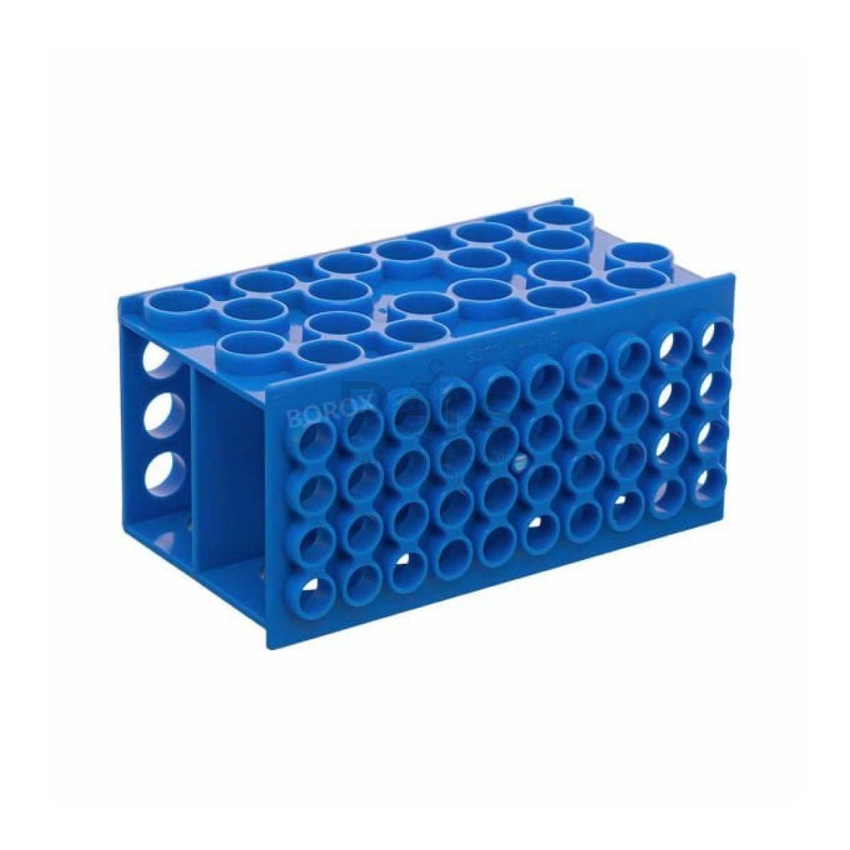 Borox Deney Tüpü Standı 30-20-17-12mm İçin - Plastik Blue Tüplük - 4 Yüzeyli Multi Rack