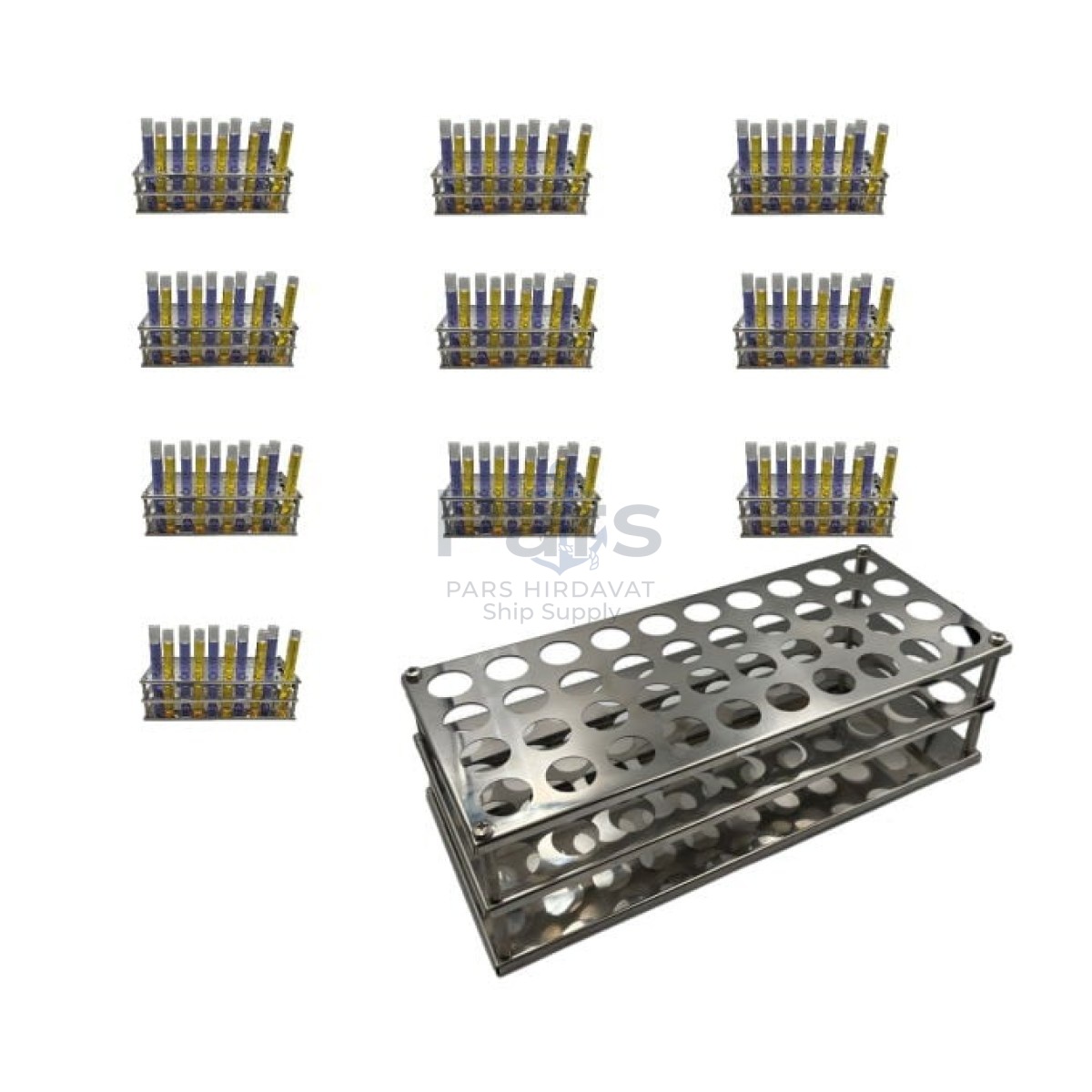 Borox Tüp Standı 40 Tüplük - Tüp Standı Stainless Steel 20mm - 10 pcs Toptan
