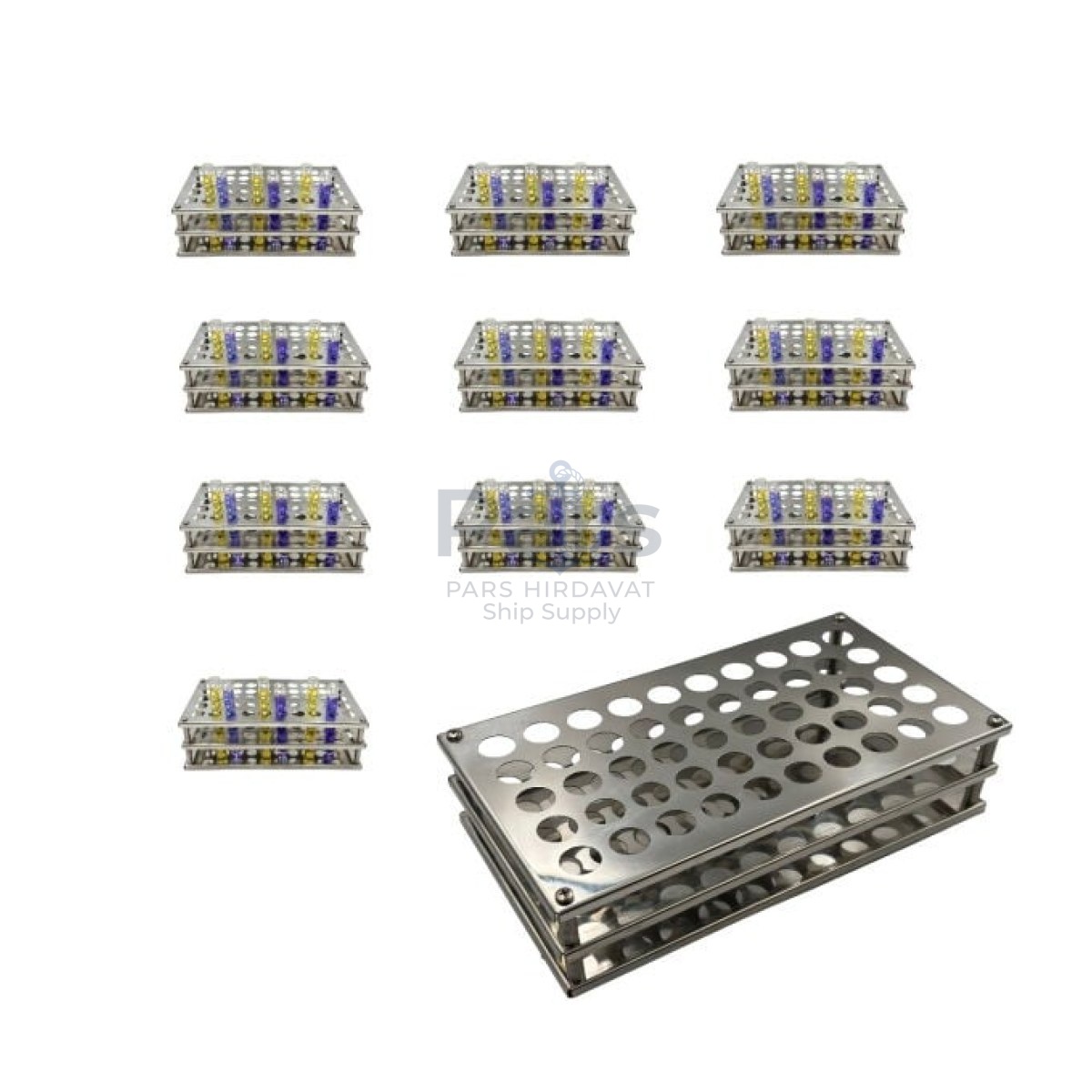 Borox Tüp Standı 50 Tüplük - Tüp Standı Stainless Steel 13mm - 10 pcs Toptan