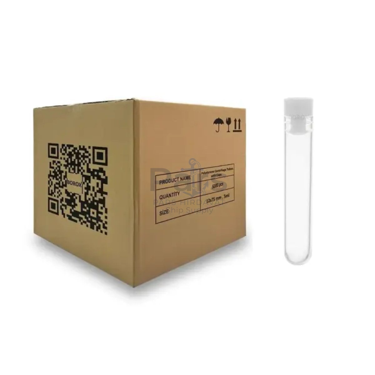 Test Tüpü P.S Kapaklı 12x75mm - 5ml Santrifüj Tüpü 5000 pcs Toptan