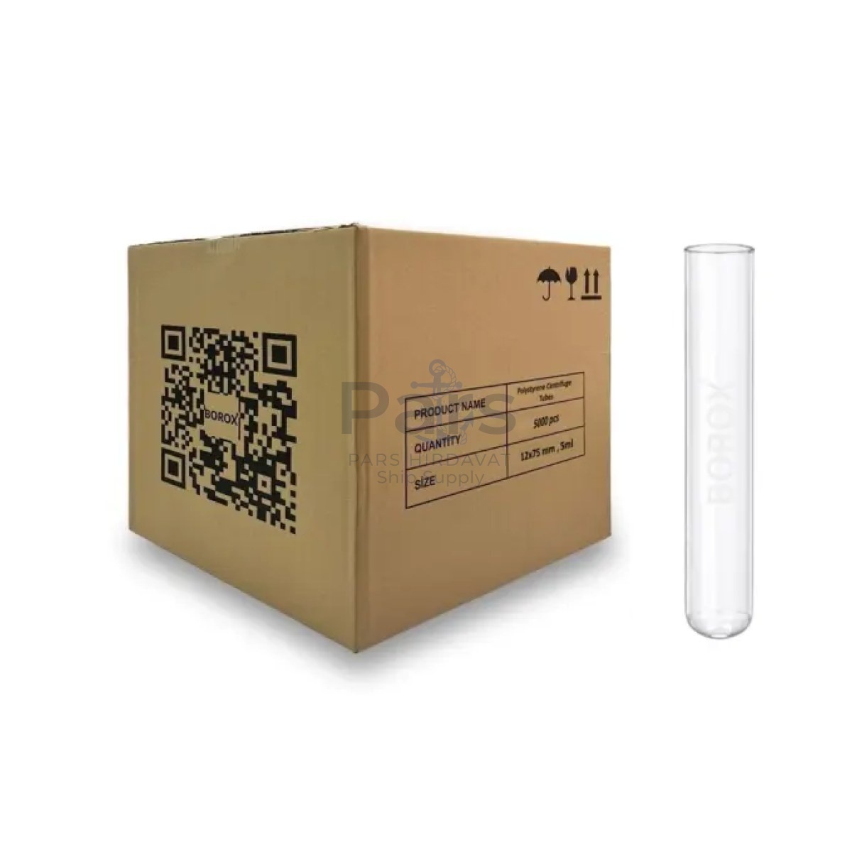 Test Tüpü P.S Kapaksız 12x75mm - 5ml Santrifüj Tüpü 5000 pcs Toptan