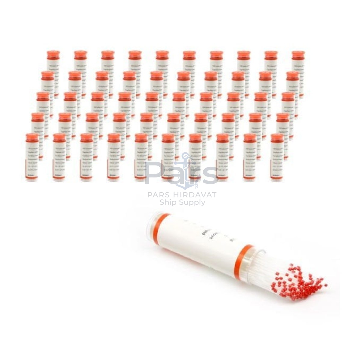 Mikrohematokrit Tüp Red Heparinli - Kapiler Tüp 50 Paket Toptan