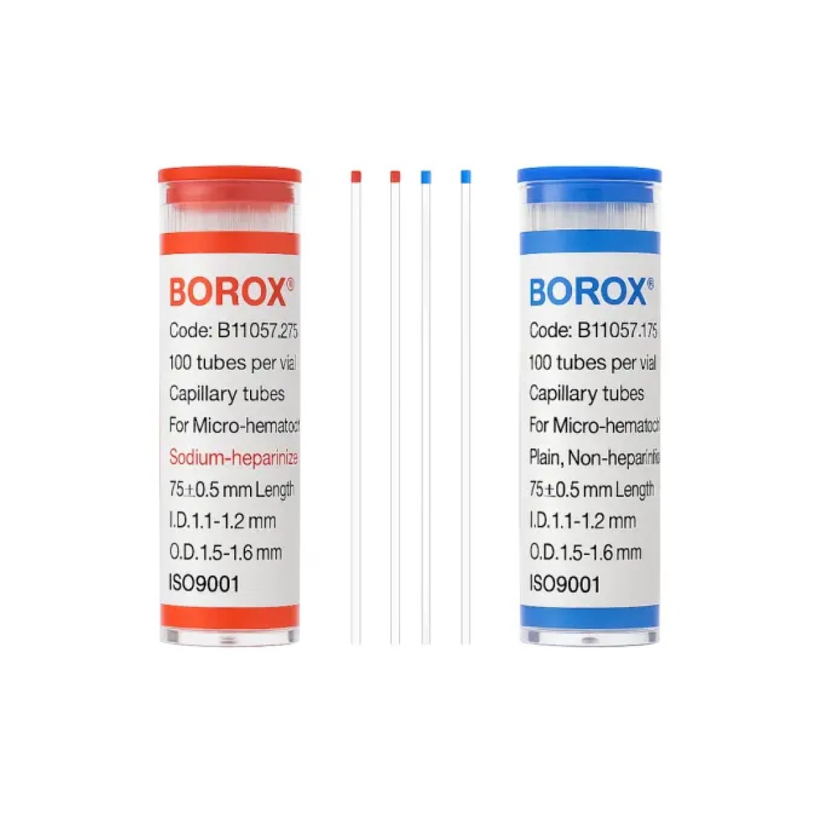 Mikrohematokrit Tüp Heparinli + Heparinsiz Set - Kapiler Tüp