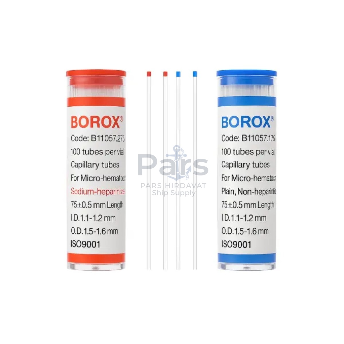 Mikrohematokrit Tüp Heparinli + Heparinsiz Set - Kapiler Tüp