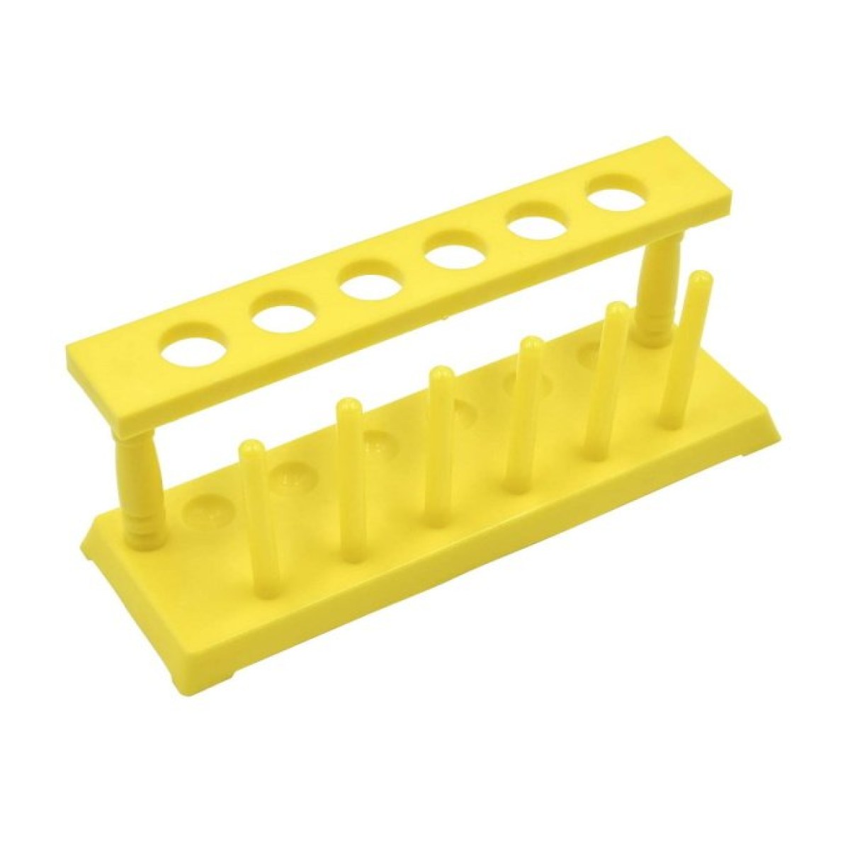 Borox Deney Tüpü Standı 22 mm - PP Tüplük 6 Kurutma Mandallı