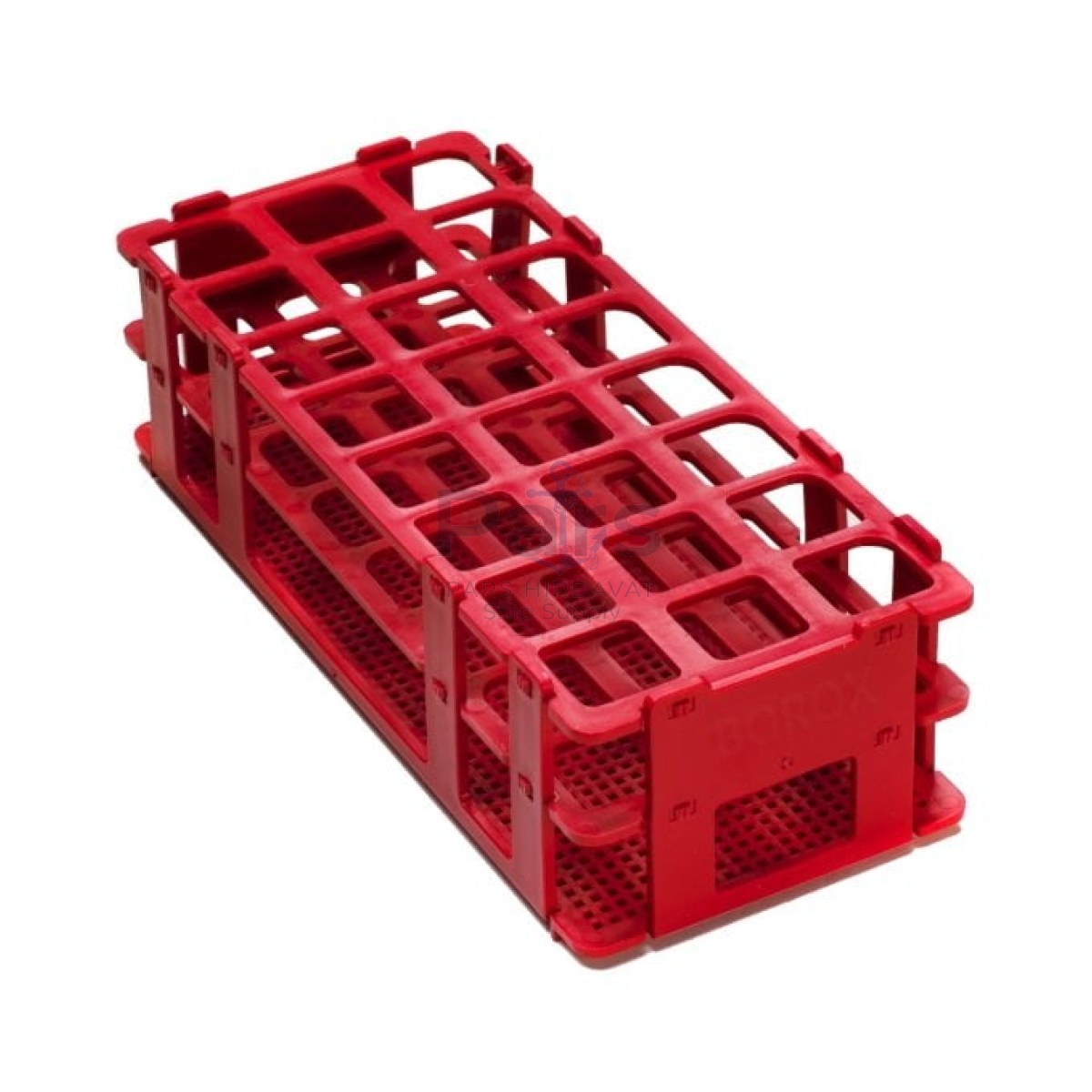 Borox Deney Tüpü Standı 24 Tüplük 25 mm - Plastik Red