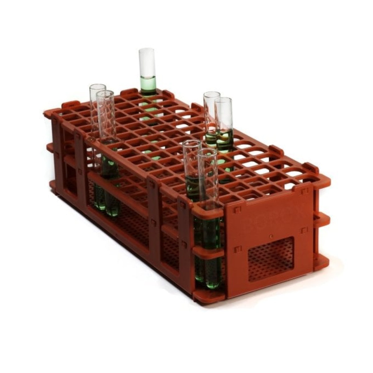 Borox Deney Tüpü Standı 90 Tüplük 13 mm - Plastik Red