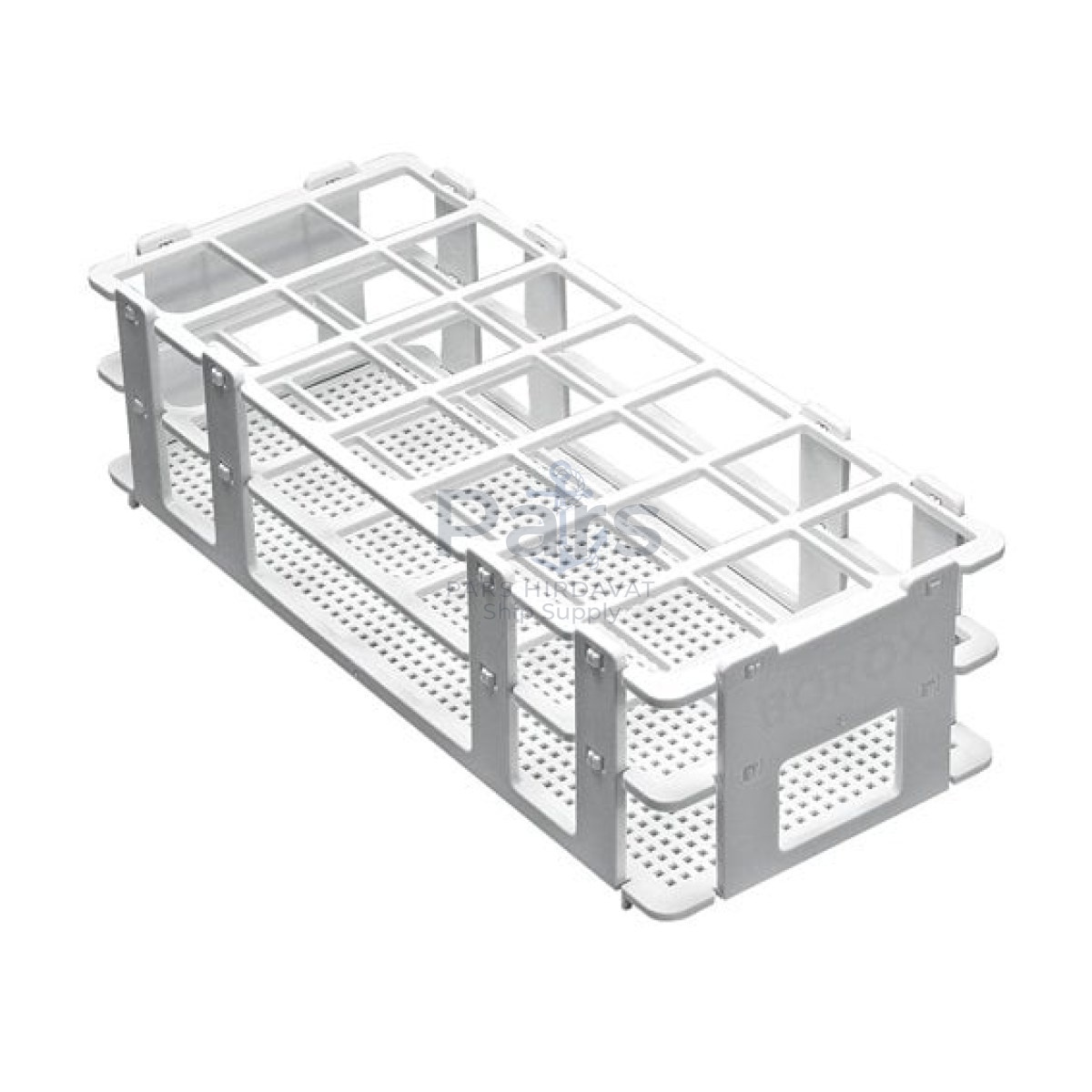 Borox Falkon Tüpü Standı 21 Tüplük 30 mm - Plastik White