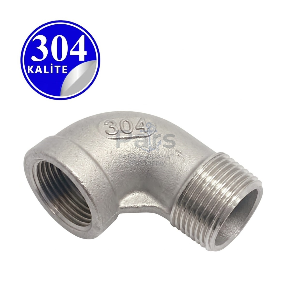 Stainless Steel 304 Kalite Kuyruklu Elbow - 1/8" (DN6)