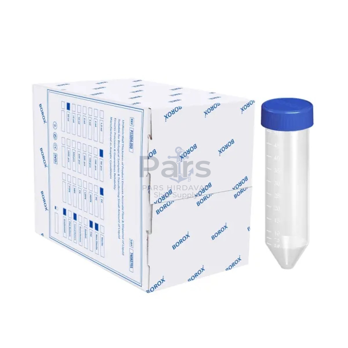 Falkon Tüpü 50 ml - Dibi Konik Santrifüj Test Tüpü 50 pcs