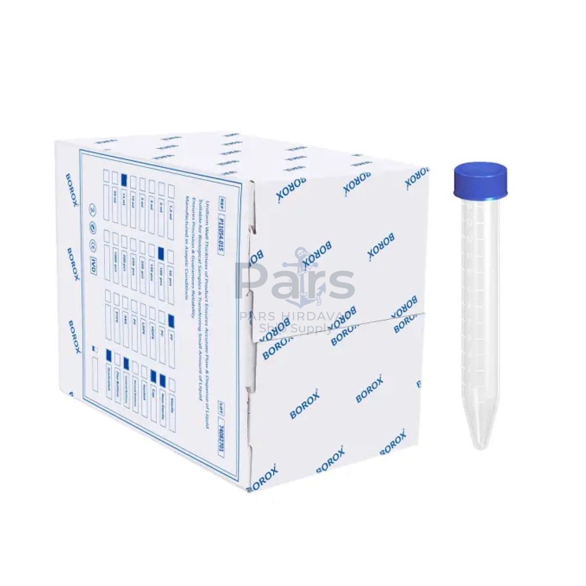 Falkon Tüpü 15 ml - Dibi Konik Santrifüj Test Tüpü 100 pcs