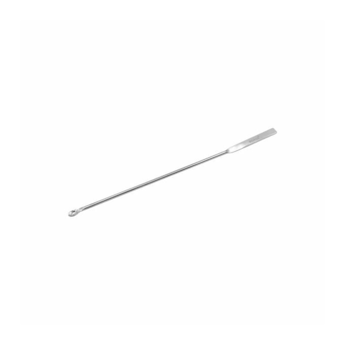 Borox Metal Spatül Mikro Kaşıklı 21 cm - Paslanmaz Çelik Spatula
