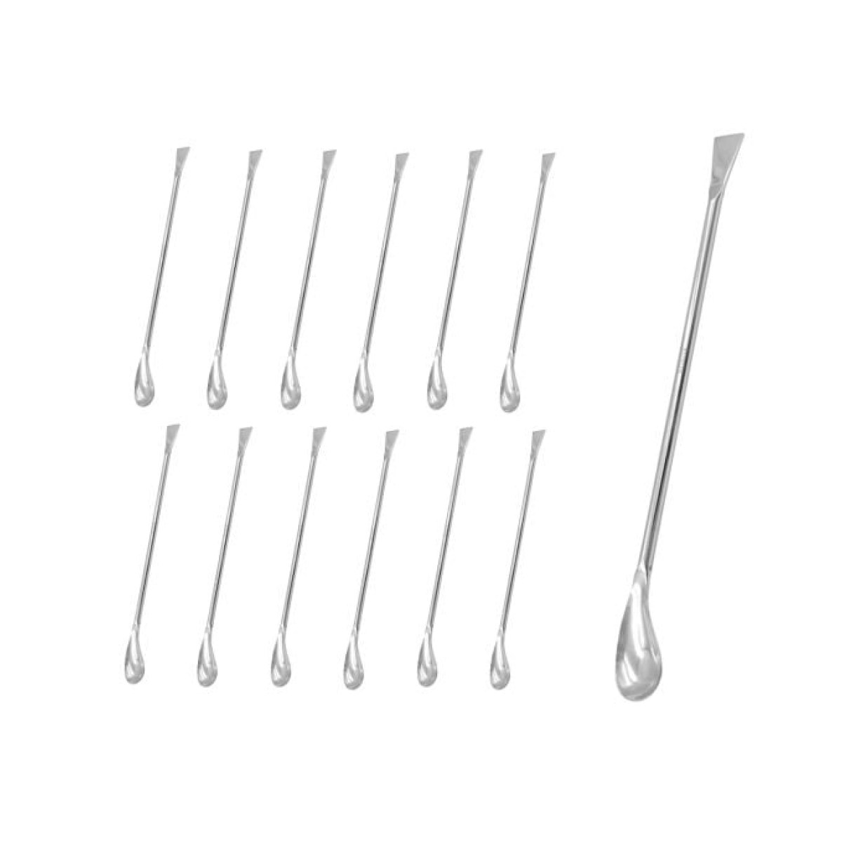Borox Metal Spatül - Elipsoidal 21cm - Stainless Steel Spatula - 12 pcs Toptan