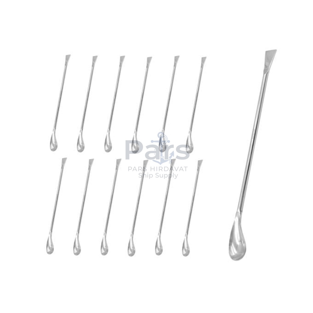 Borox Metal Spatül - Elipsoidal 21cm - Stainless Steel Spatula - 12 pcs Toptan