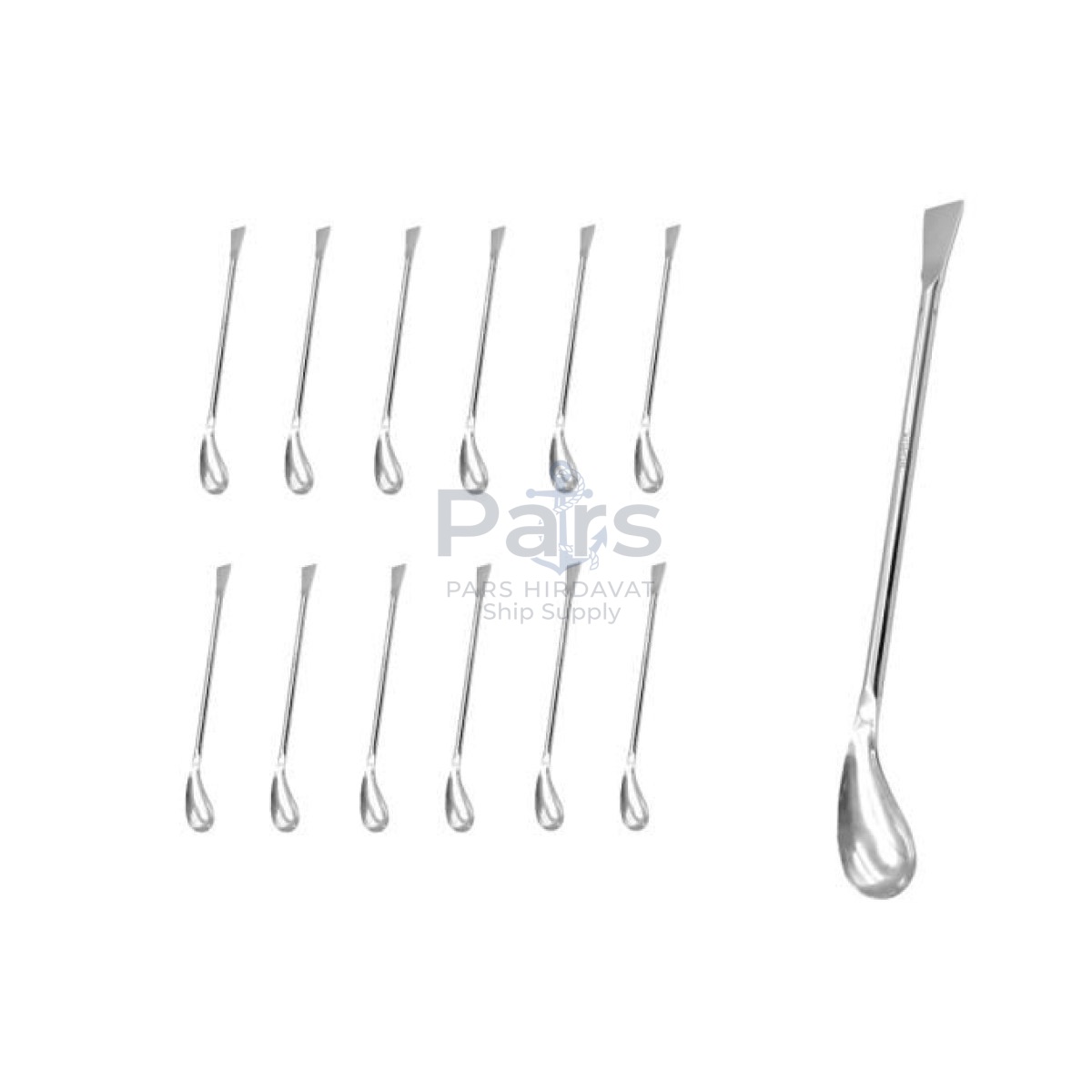 Borox Metal Spatül - Elipsoidal 18cm - Stainless Steel Spatula - 12 pcs Toptan
