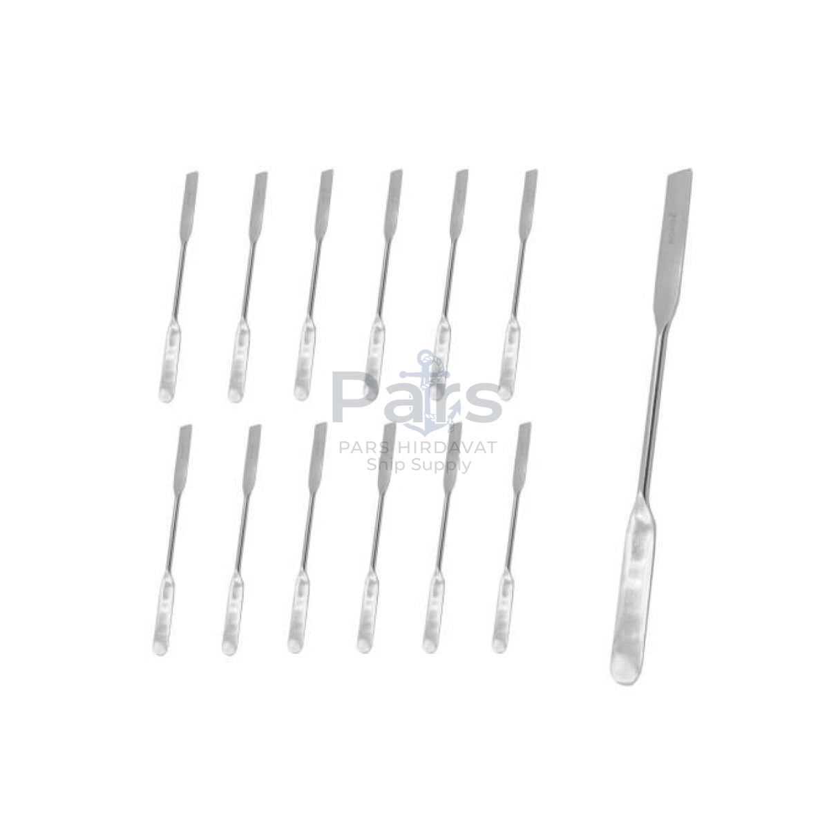 Borox Metal Spatül Çift Uçlu 15 cm - Stainless Steel Spatula - 12 pcs Toptan