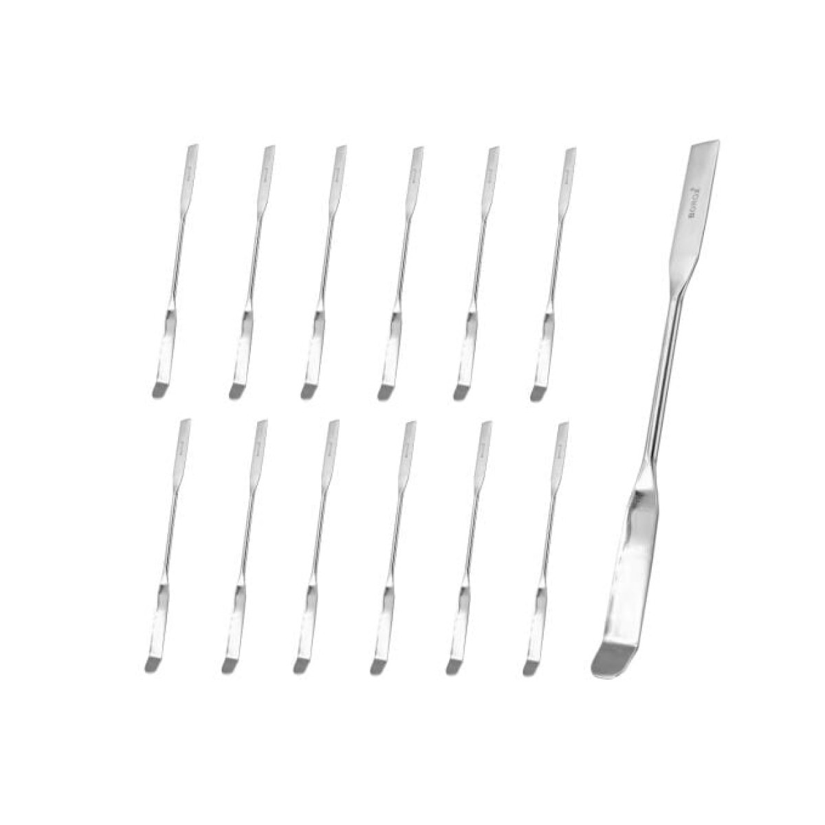 Borox Metal Spatül - Chattaway 15 cm - Paslanmaz Çelik Spatula - 12 Adet Toptan