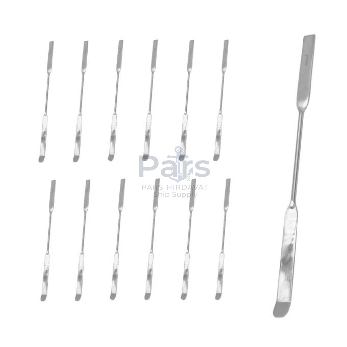 Borox Metal Spatül - Chattaway 21 cm - Stainless Steel Spatula - 12 pcs Toptan