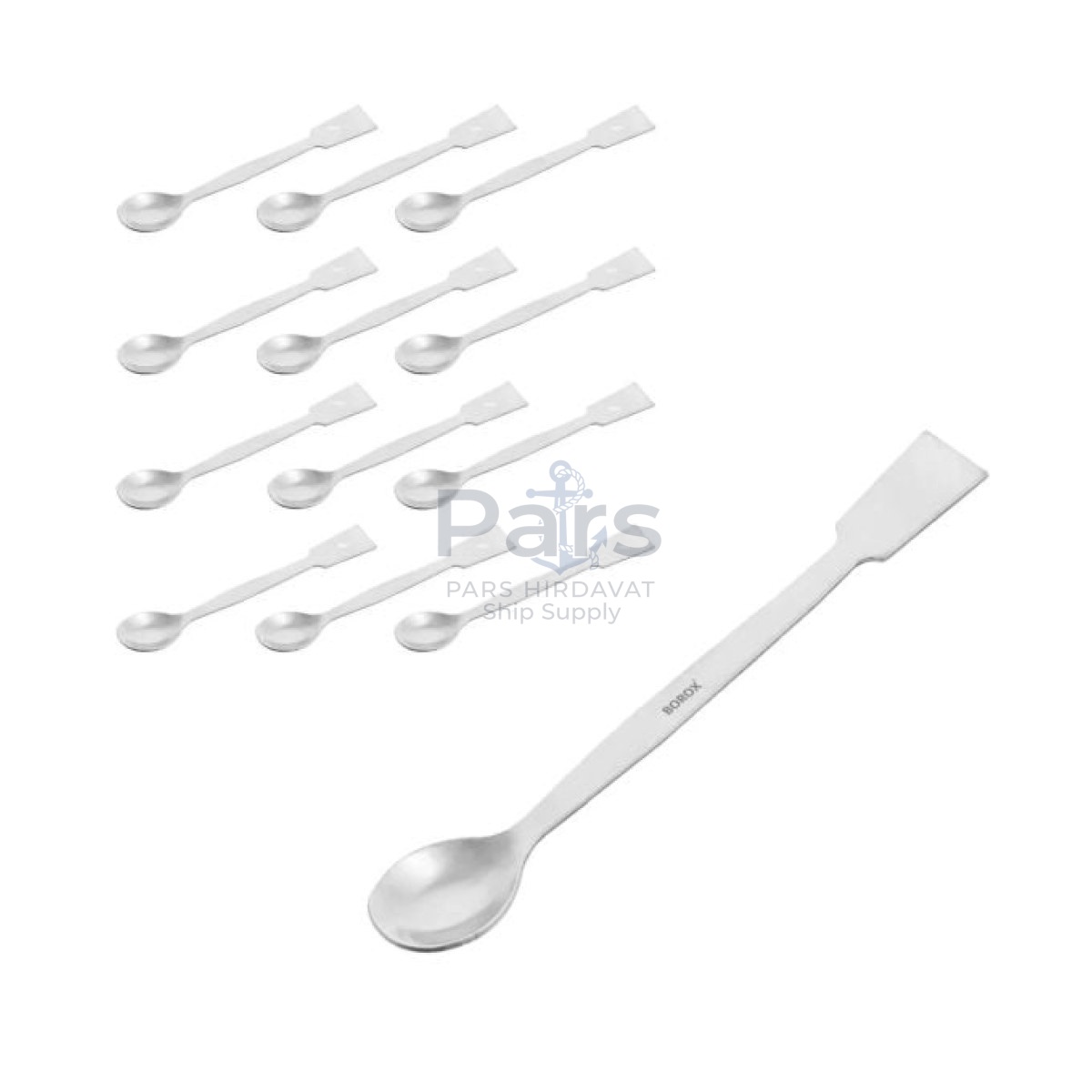 Borox Metal Spatül Makro 20 cm - Stainless Steel Spatula - 12 pcs Toptan