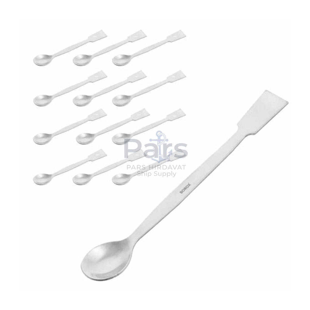 Borox Metal Spatül Makro 25 cm - Stainless Steel Spatula - 12 pcs Toptan