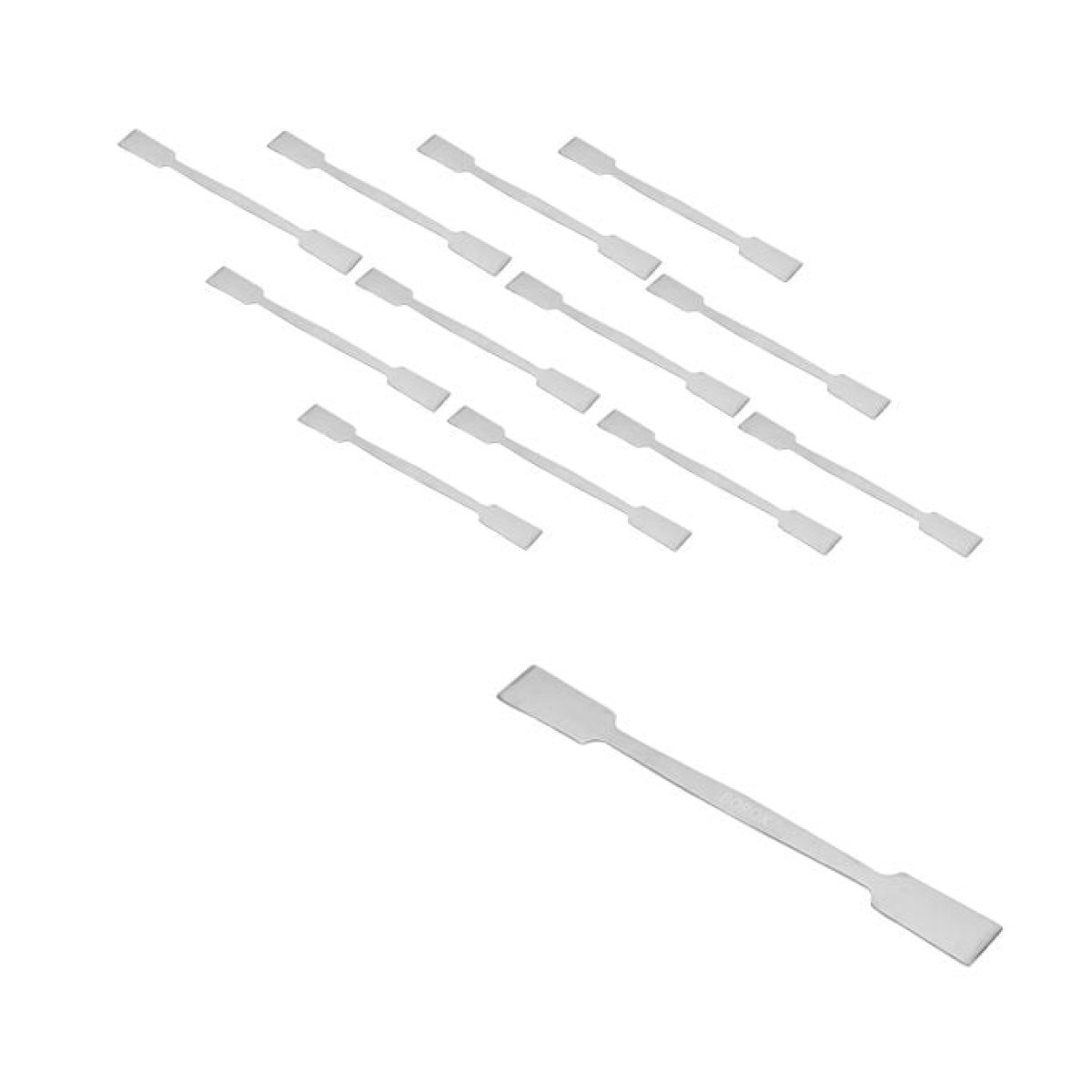 Borox Spatül Çift Taraflı Düz 16cm - Paslanmaz Spatula 12li
