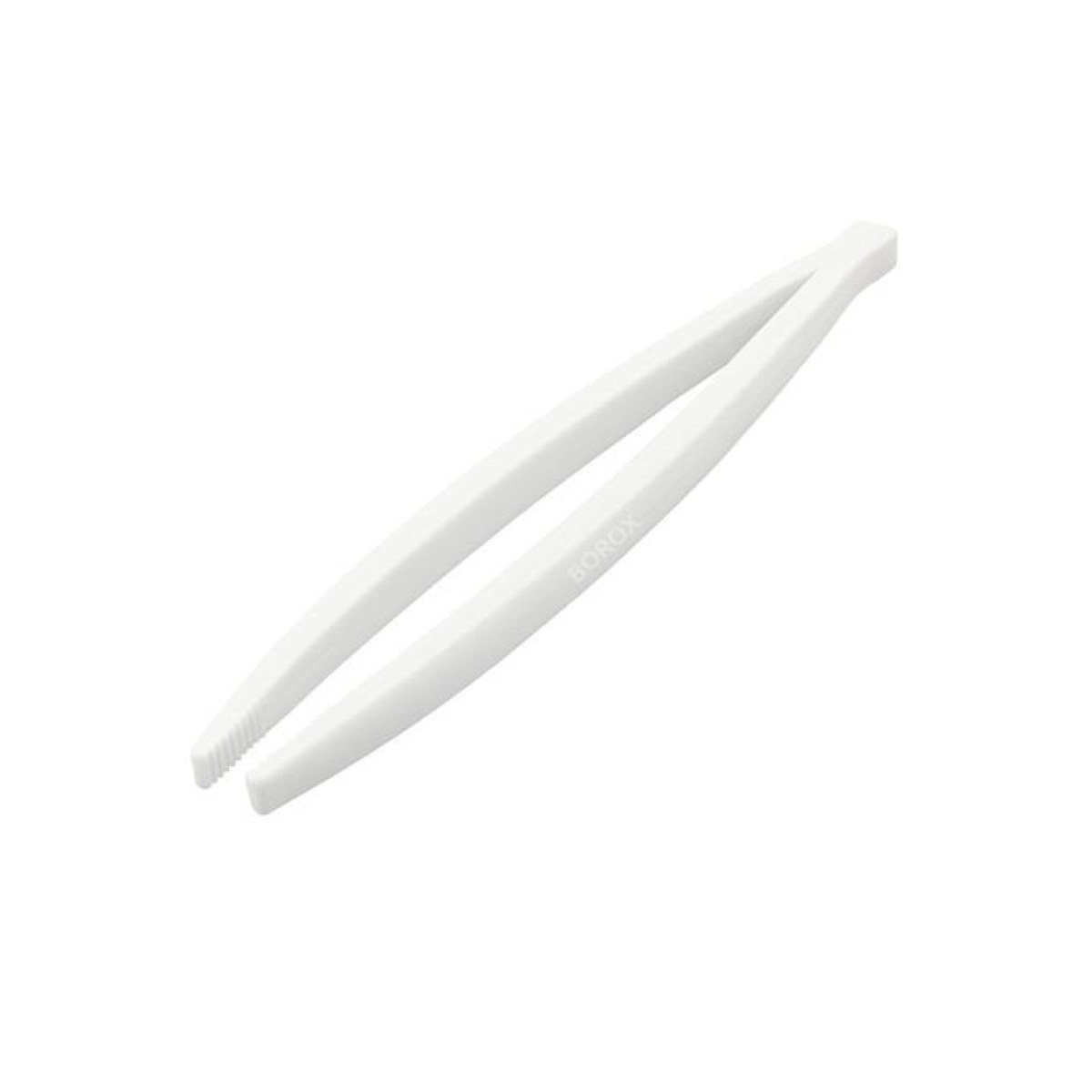 Borox Plierst 25 cm Teflon - Düz Uçlu İçi Tırtıklı - Laboratuvar PTFE Cımbız
