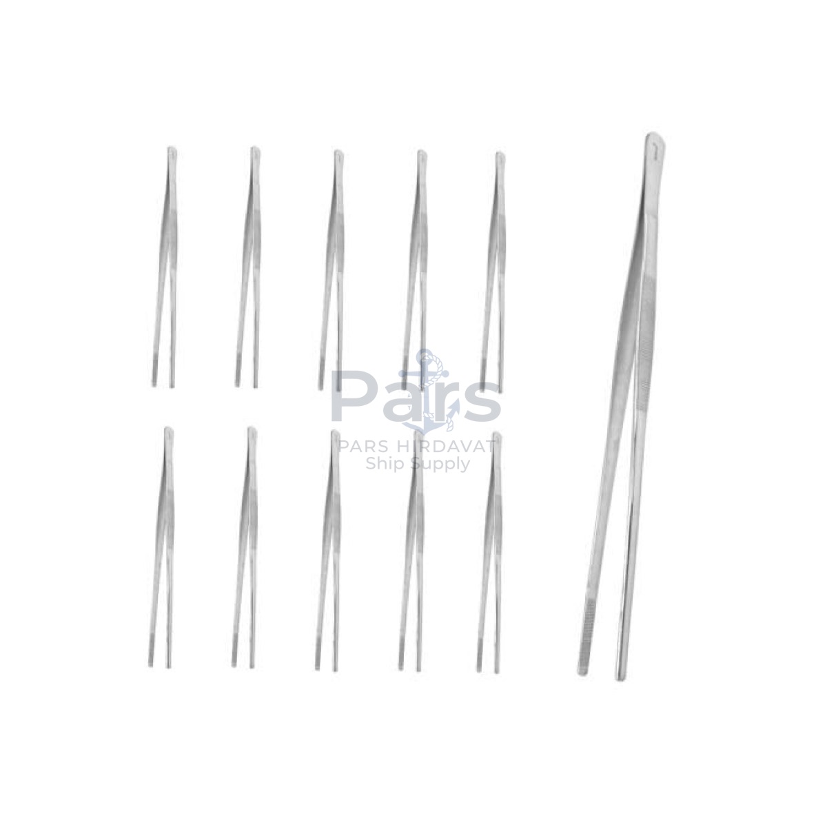 Borox Plierst 30 cm Stainless Steel - Küt Uç Dişli Düz Cımbız - 10 pcs Toptan
